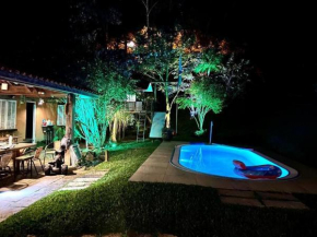 CasaMata - piscina, sauna, área gourmet, cachoeira